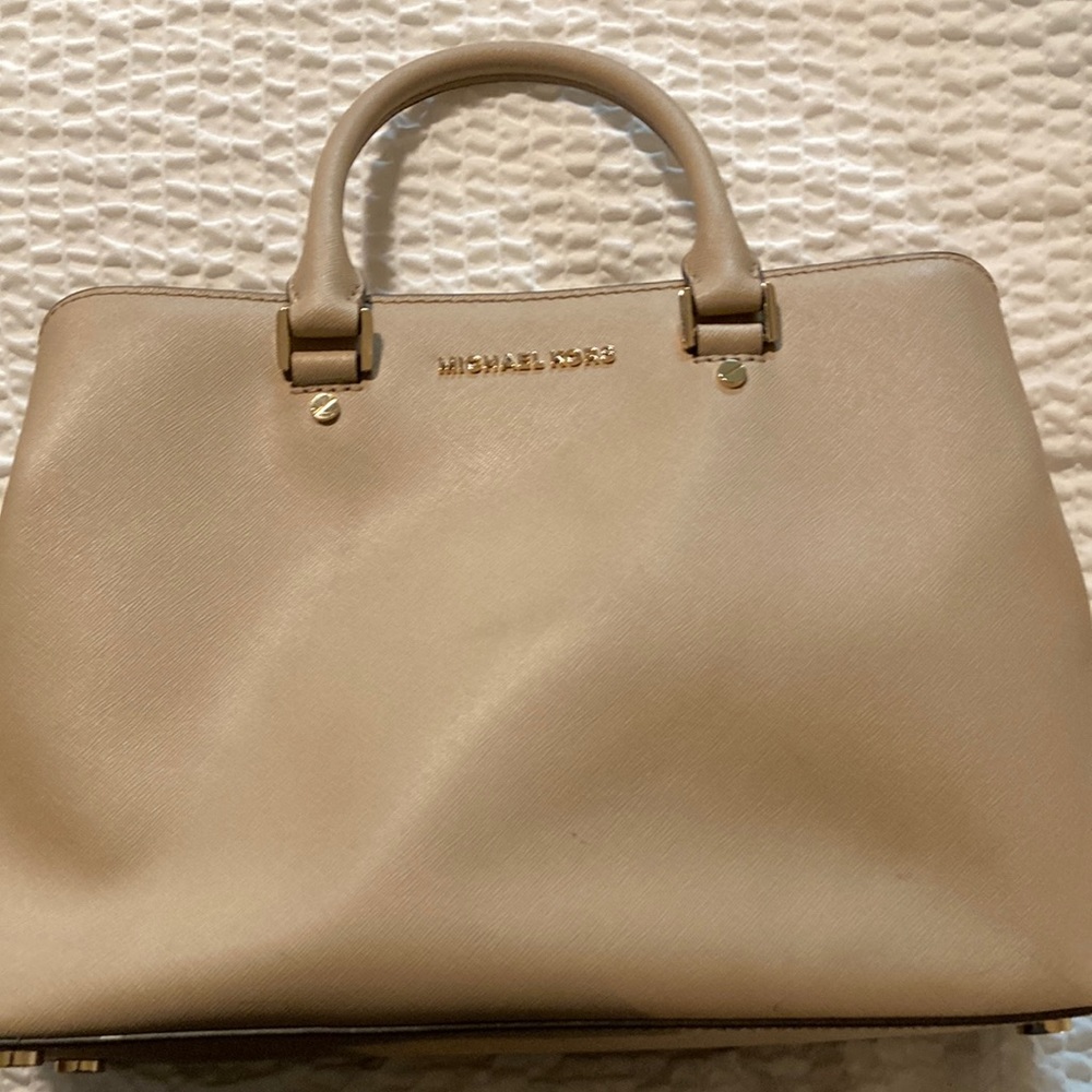 Michael Kors Nude Leather 3 Pocket